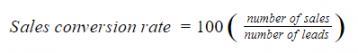 Sales Conversion Rate Formula