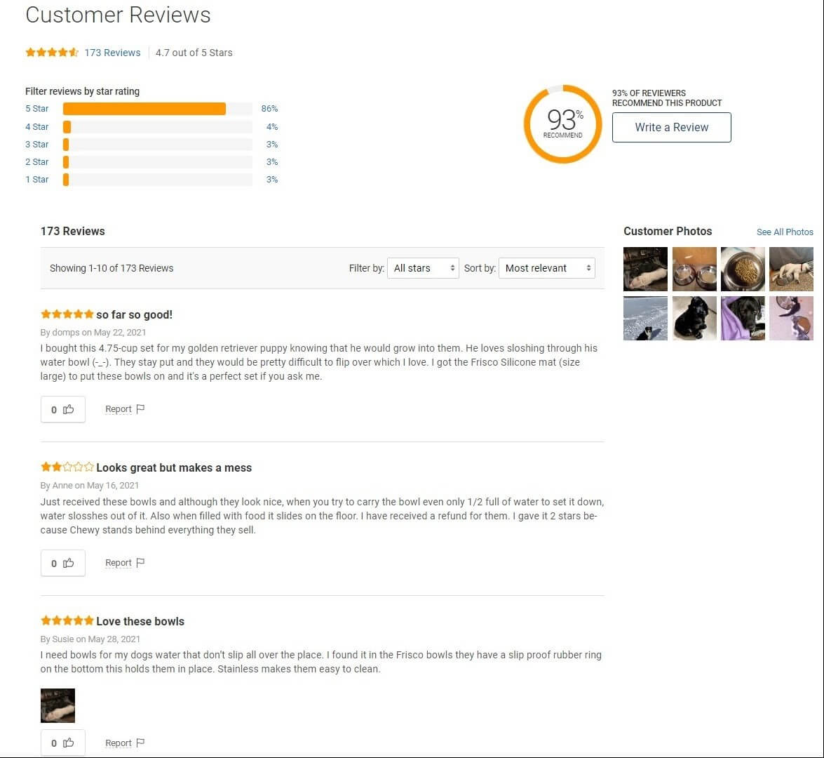 Chewy Customer Review