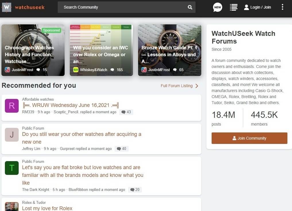 WatchUSeek Watch Forums