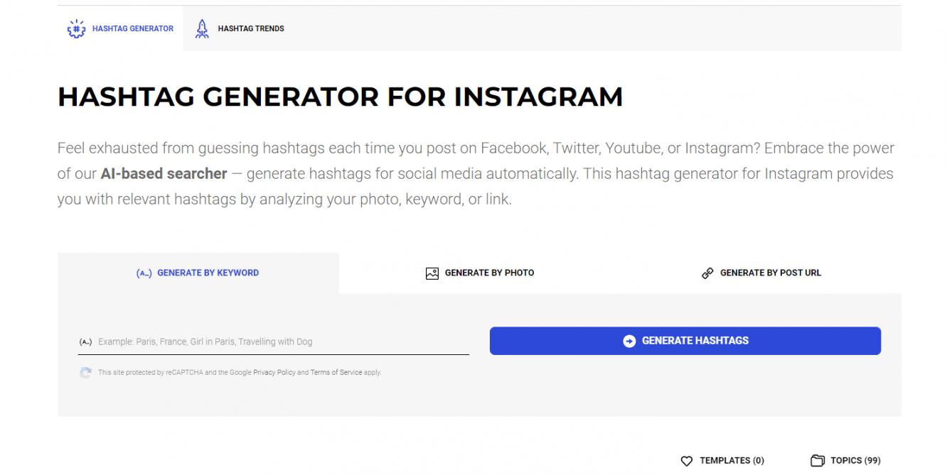 Inflact Hashtag Generator