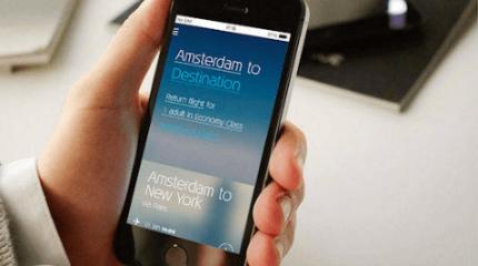 KLM Airlines mobile app marketing services