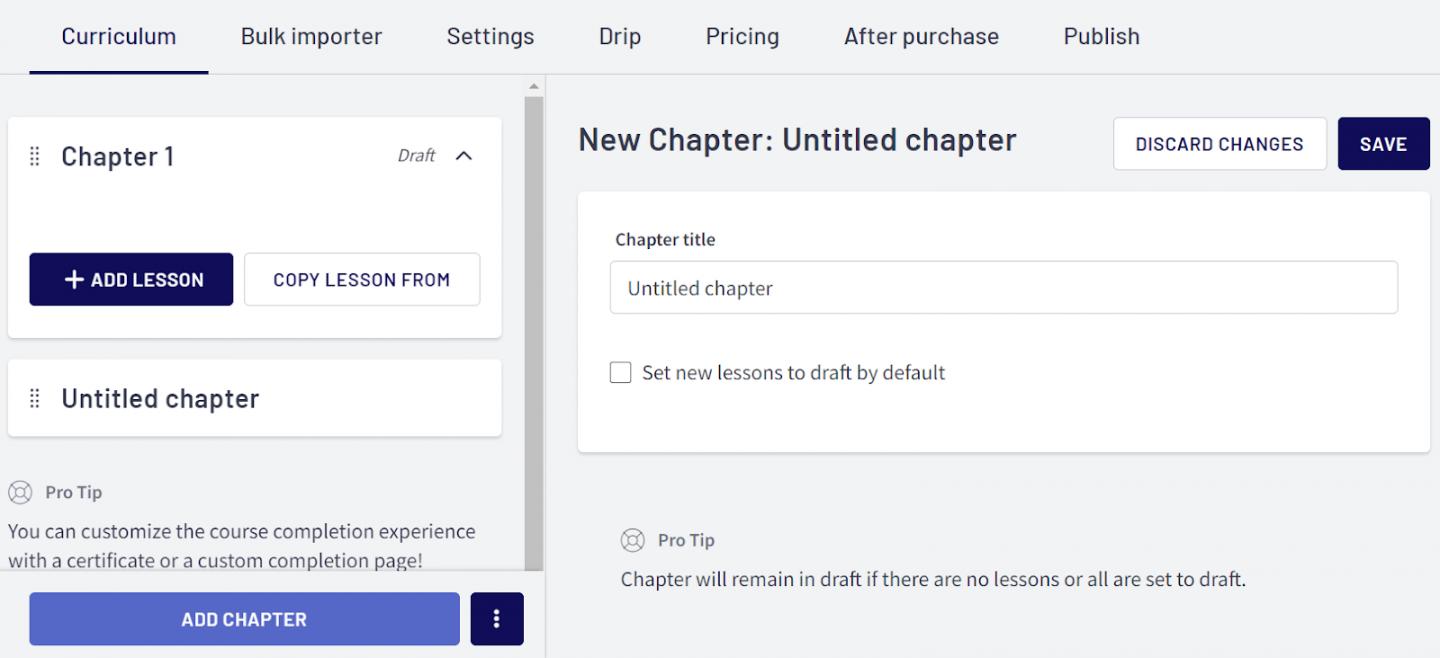 Add Chapter