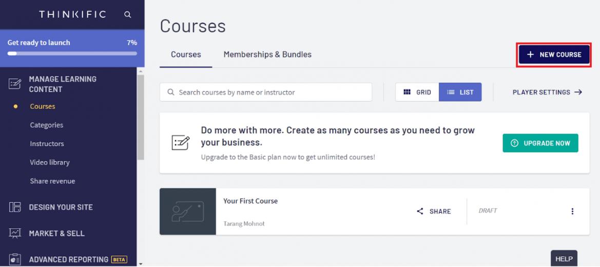 Build Courses