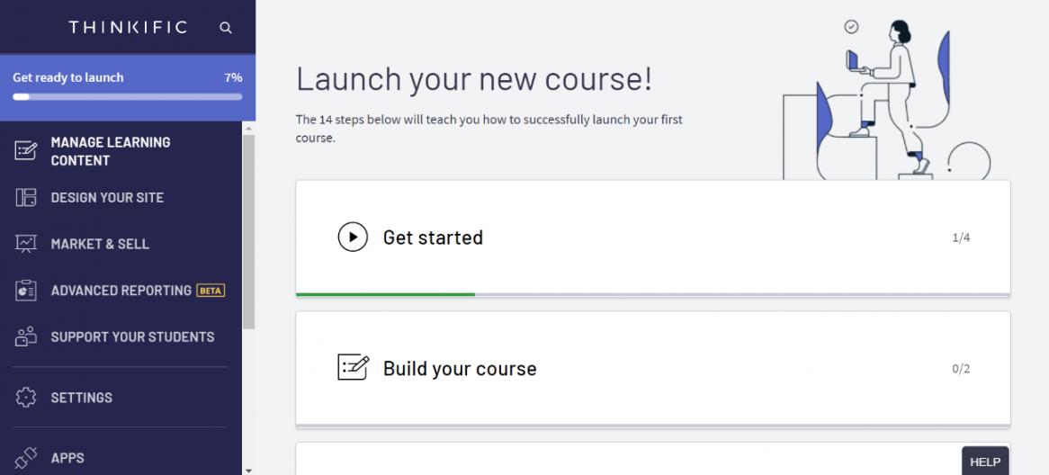 Creating an Account on Thinkific