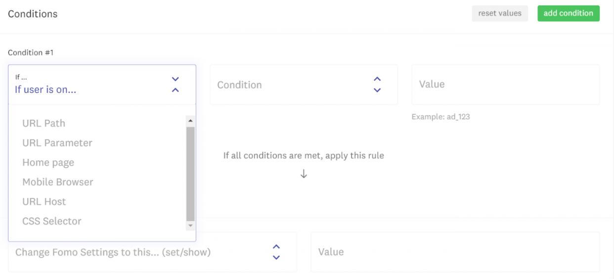 Rules to your Social-Proof Notifications