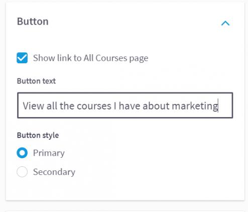 Update Section Headings