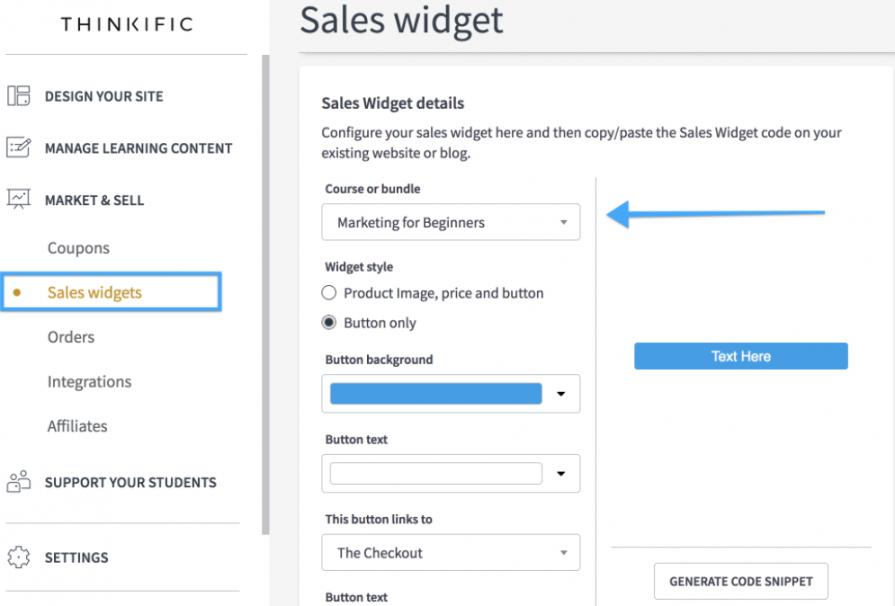 sales widgets
