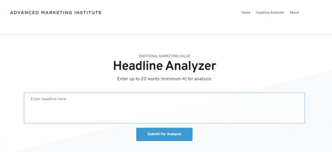 Headline Analyzer by AMI