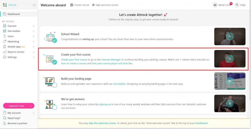 Create an Online Course on LearnWorlds