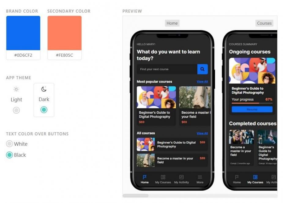 Name, Icon, and Color Scheme