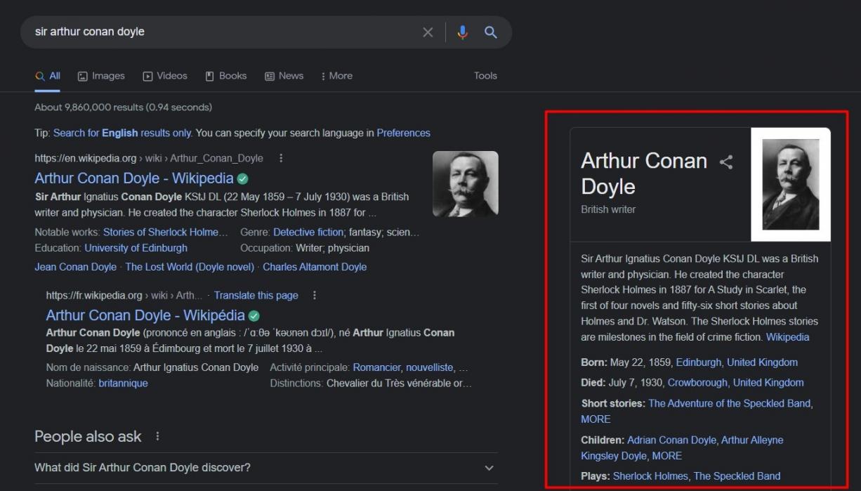 Knowledge Panel
