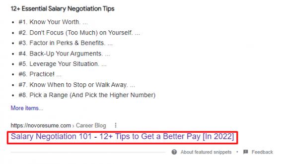 Highlight the Main Benefit