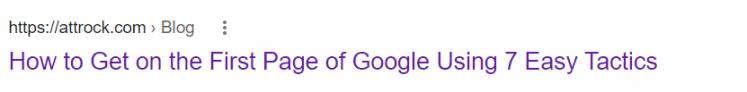 how Google displays