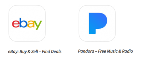 eBay and Pandora