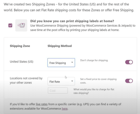 Flat Rate Shipping