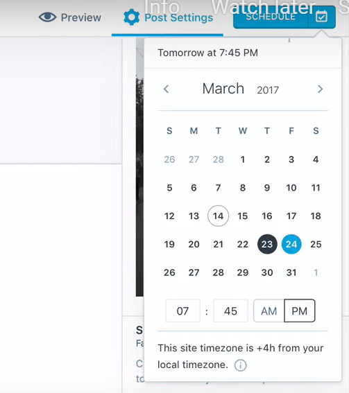 Publish Button