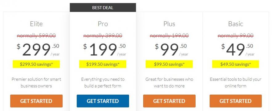 WPForms Pricing