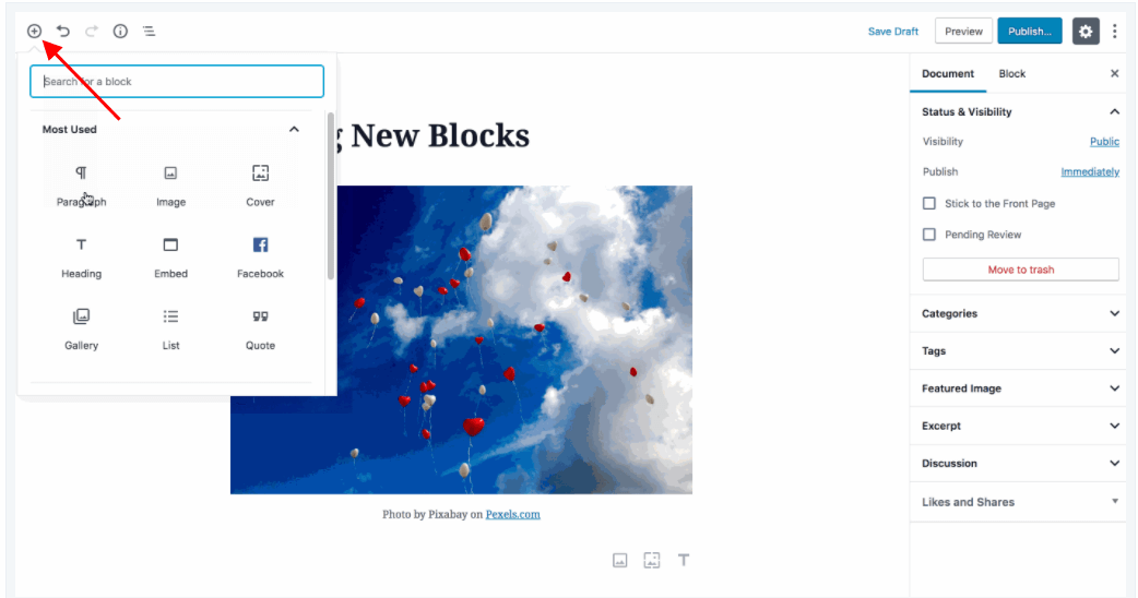 Website Block Editor