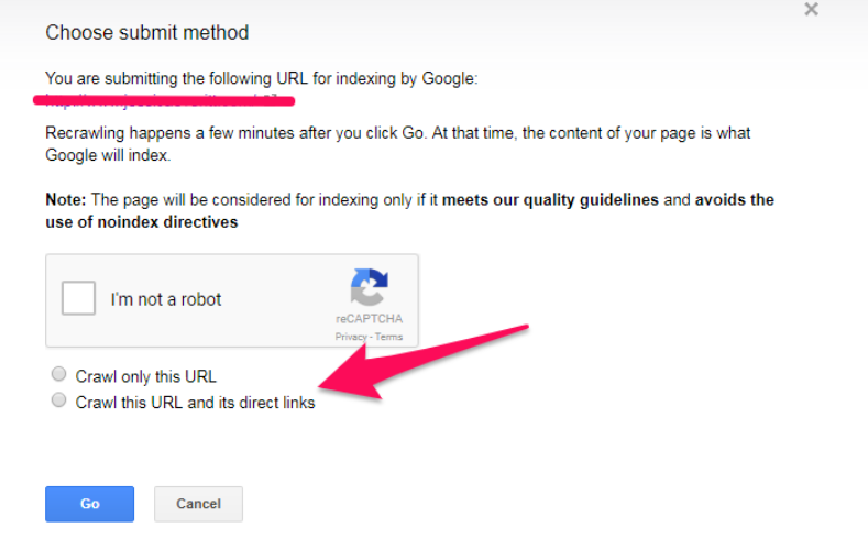 Crawl this URL and its direct links
