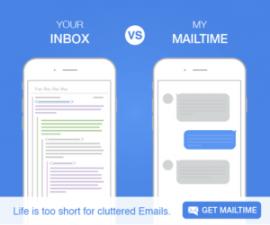 MailTime mobile app marketing objectives