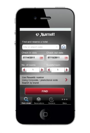 Marriott mobile app marketing and monetization