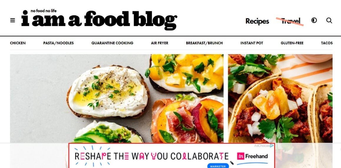 i am a food blog