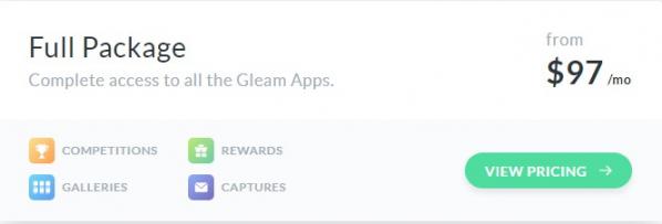 Gleam full package pricing