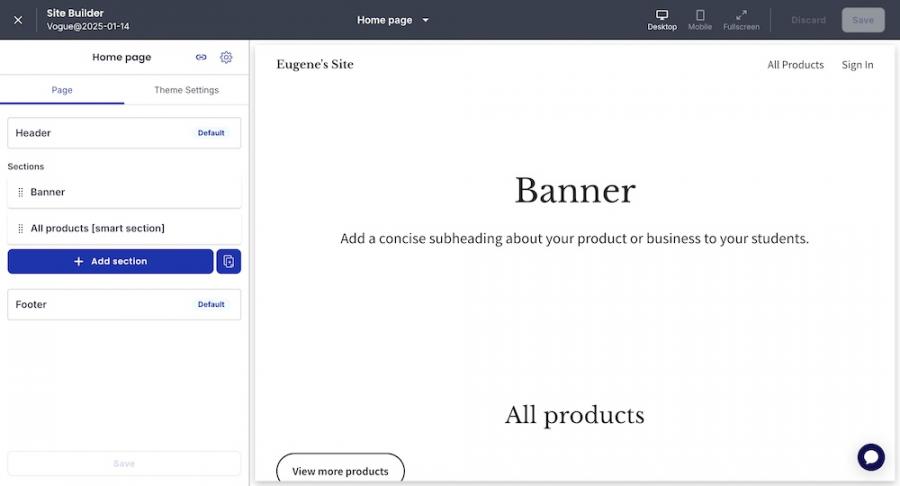 homepage