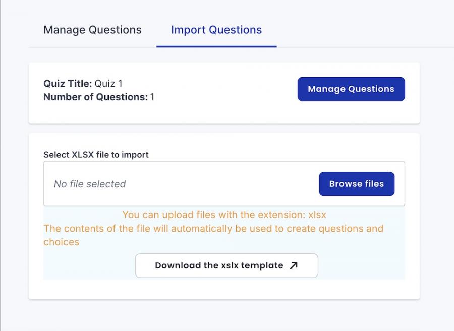 Import Questions