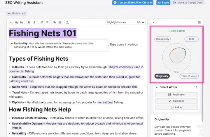seo writing assistant
