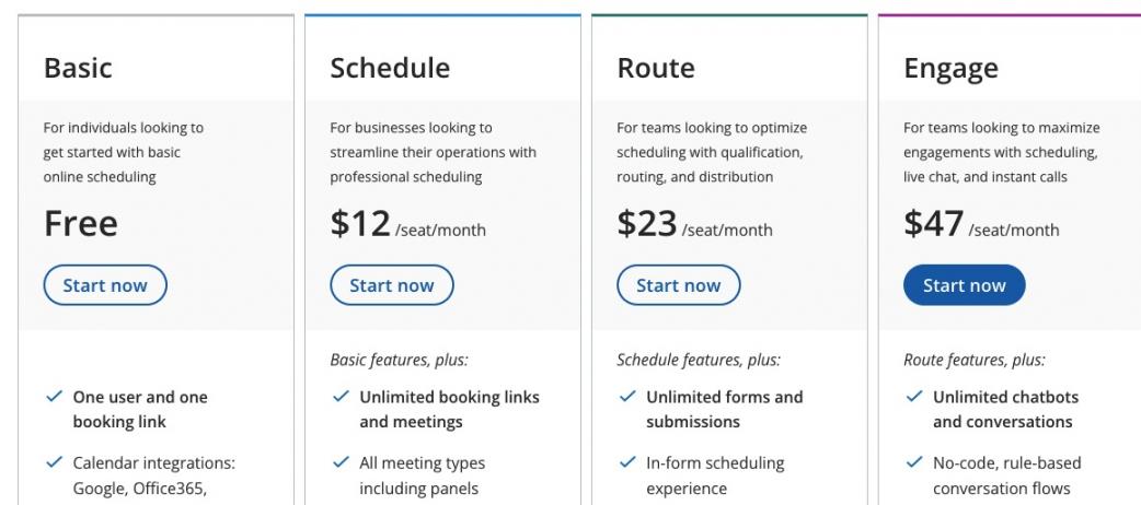 OnceHub pricing