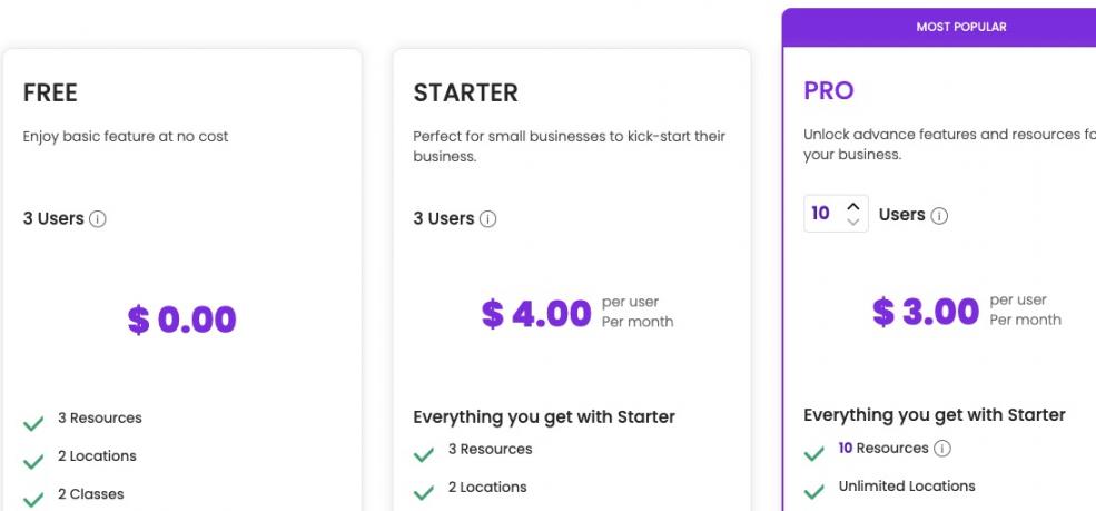 Picktime pricing