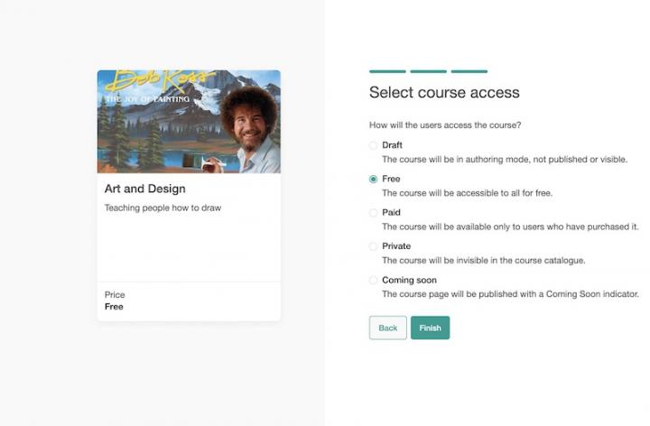 course creation step 3