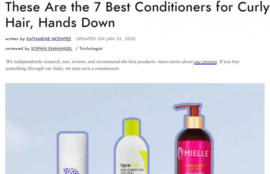 listicle comparing different products