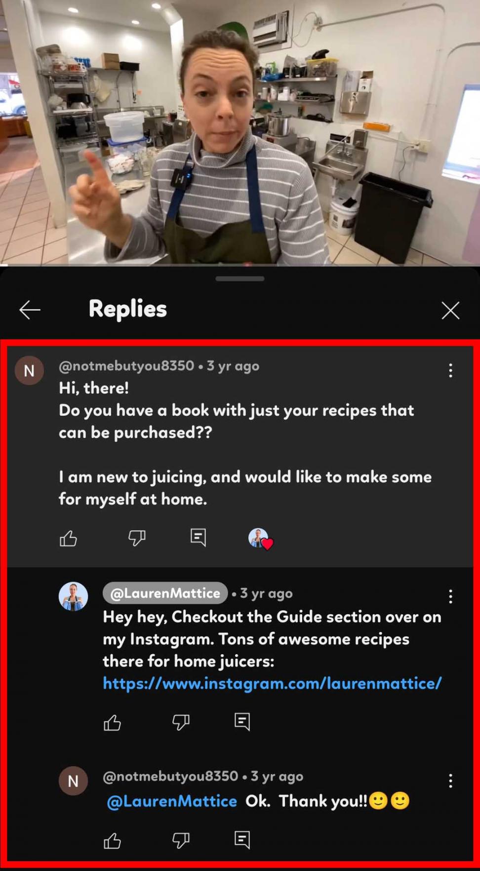 use comment sections