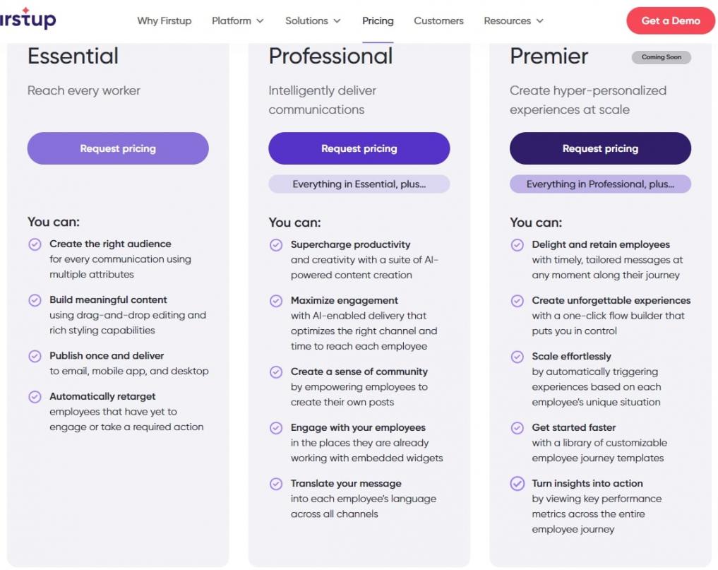 Firstup-Platform-Pricing