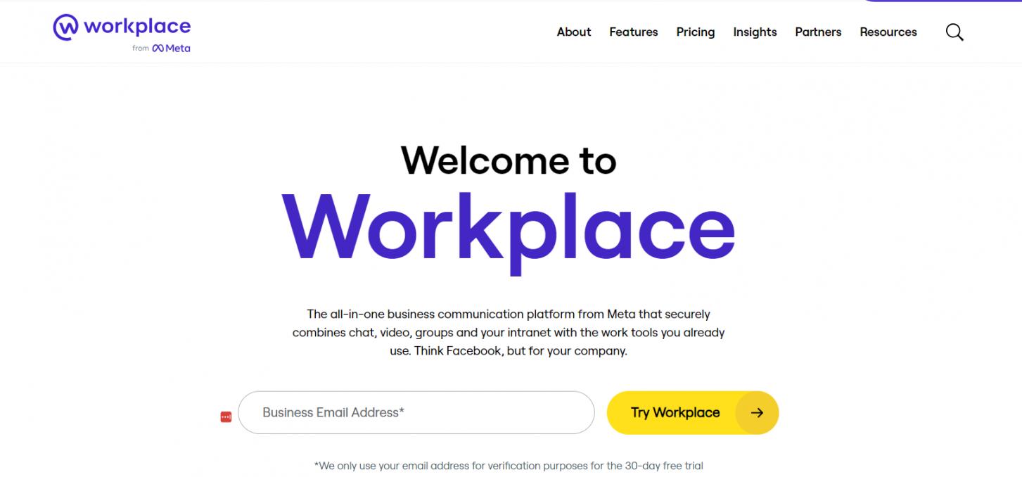 Workplace by Facebook - Homepage
