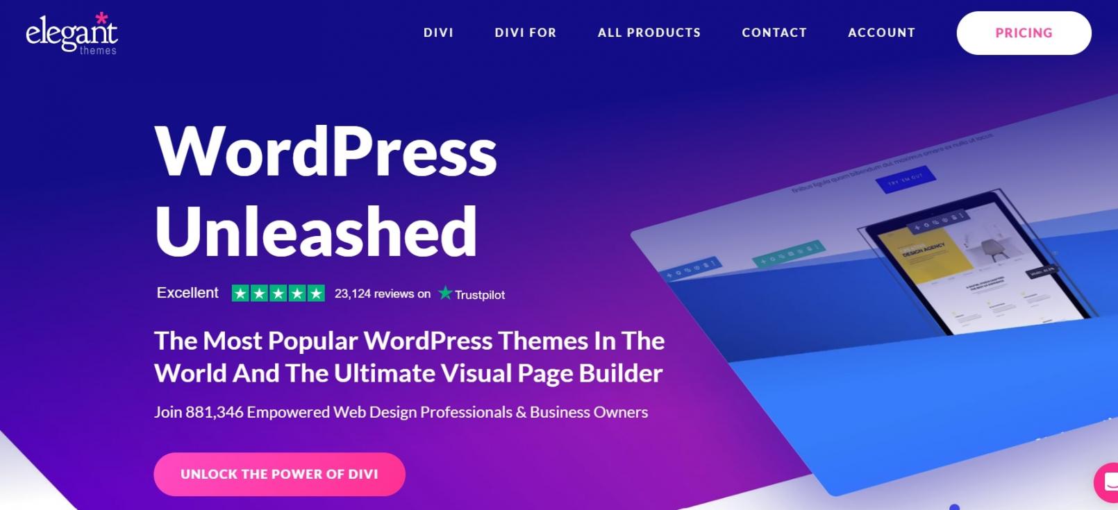 Elegant Themes - homapage