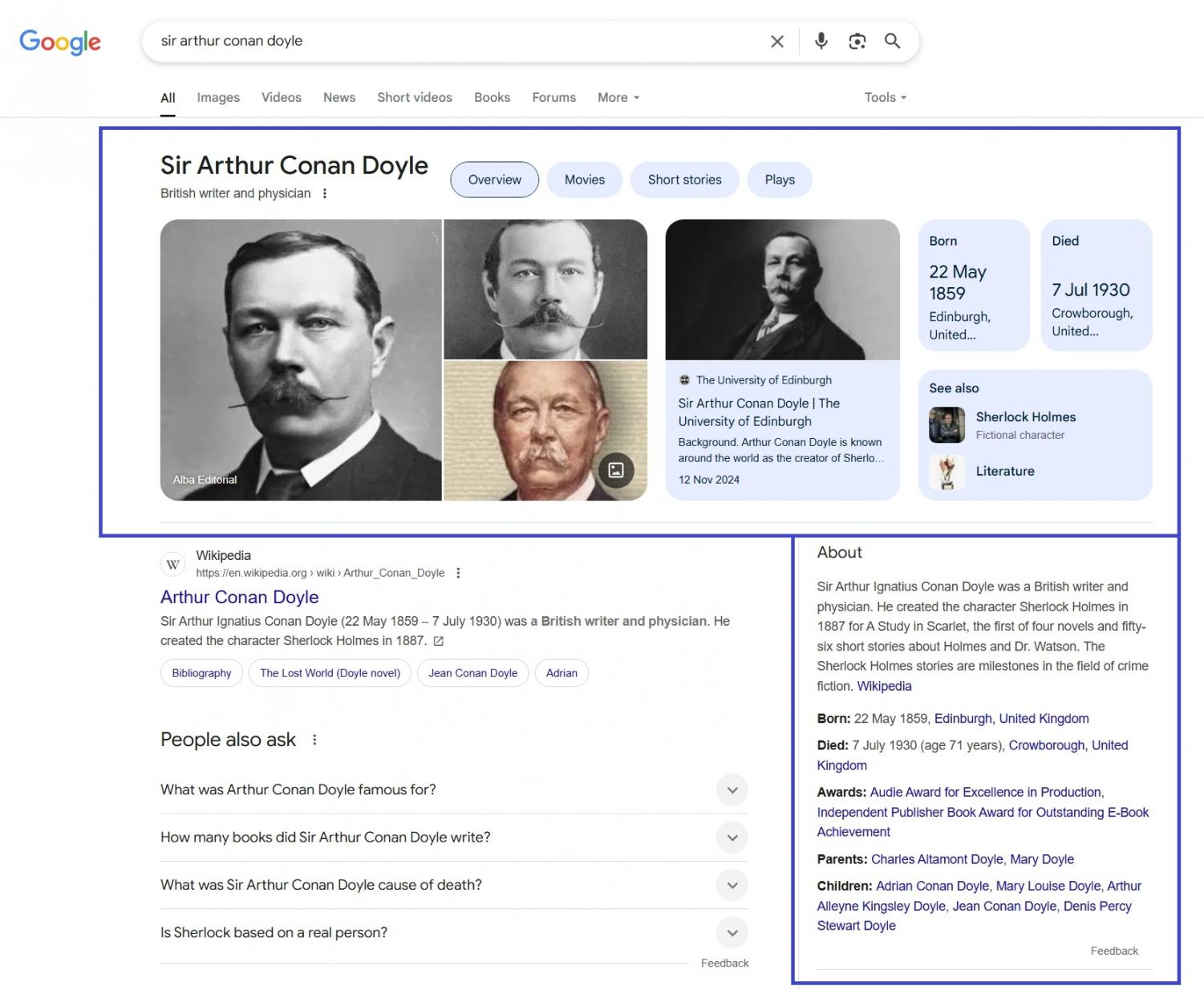 knowledge panel