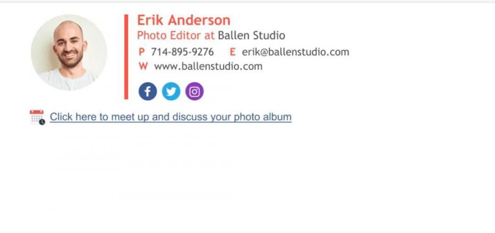 Erik Anderson (email signature with meeting link)
