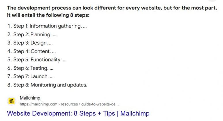 Headings showing on Google
