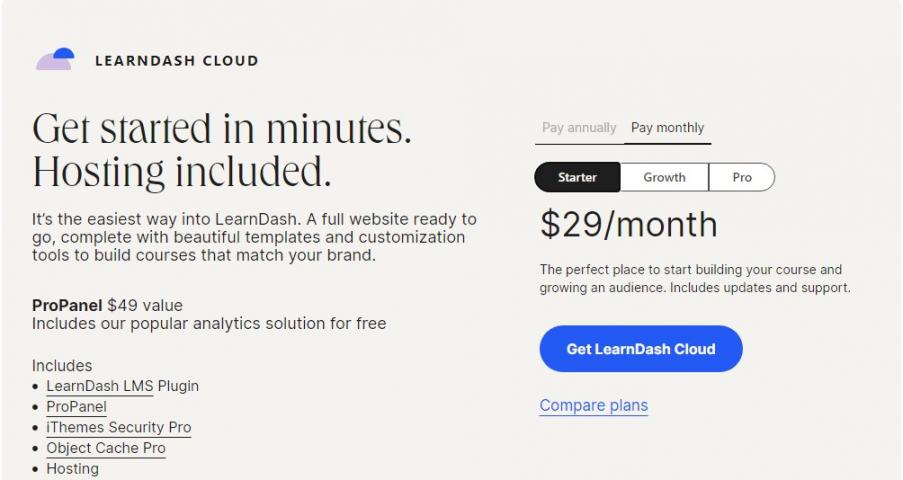 LearnDash Cloud pricing