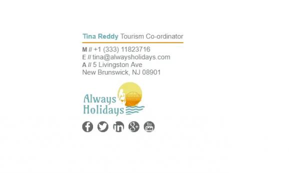 Tina Reddy tourism