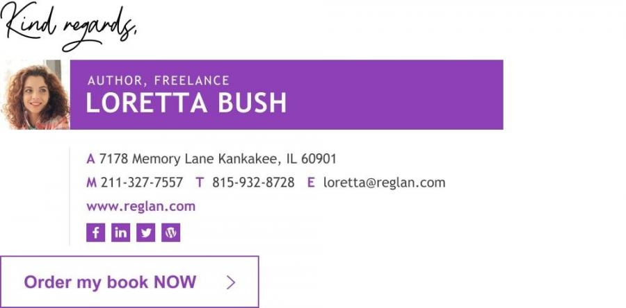 email signature with CTA