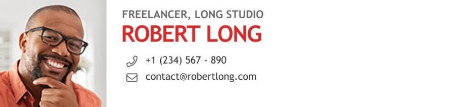 email signature with basic info