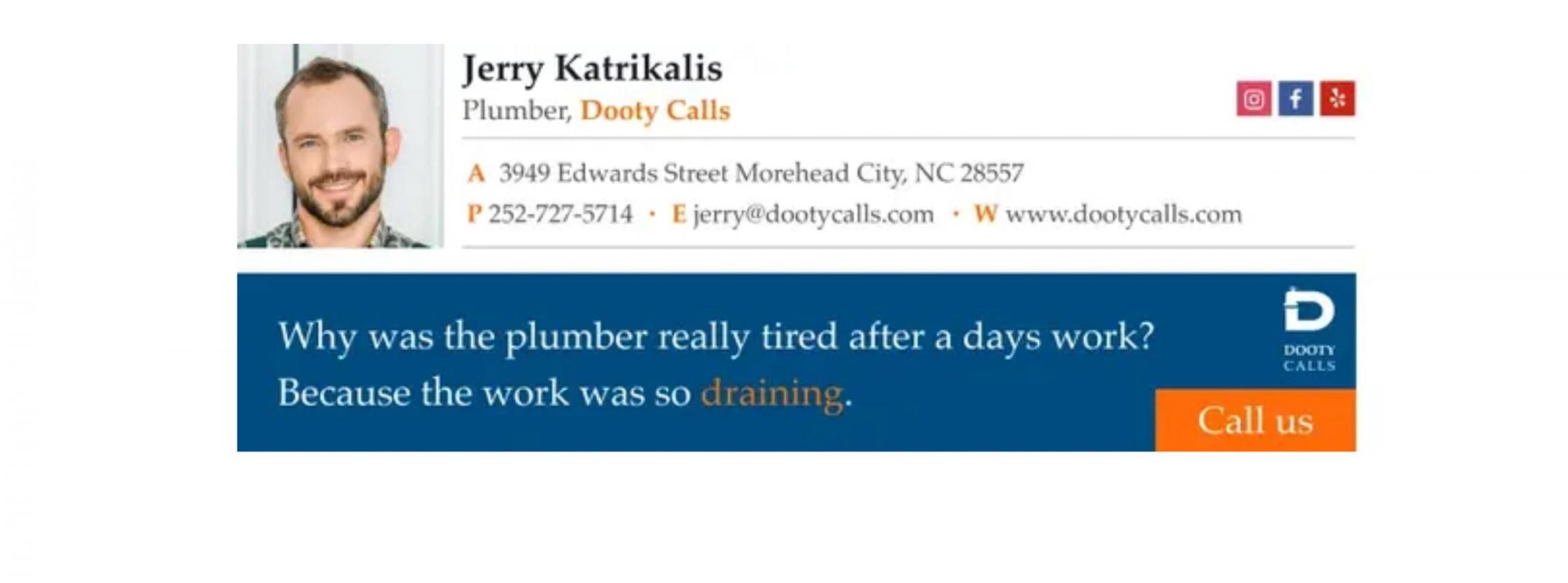 jerry Katrikalis (Email signature with address)