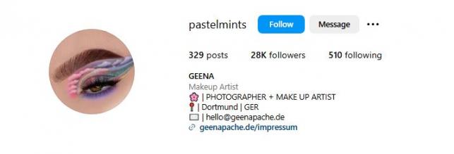 Geena micro influencer