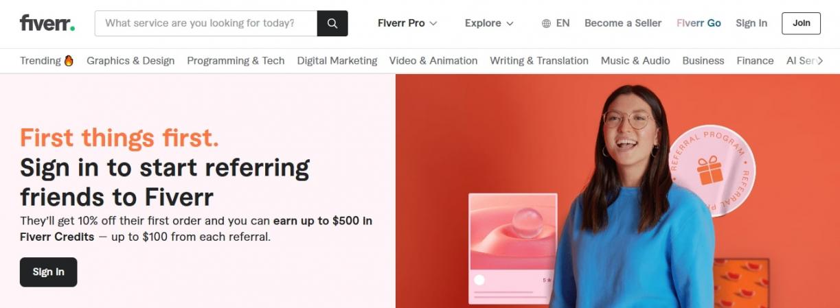 fiverr Referral Program