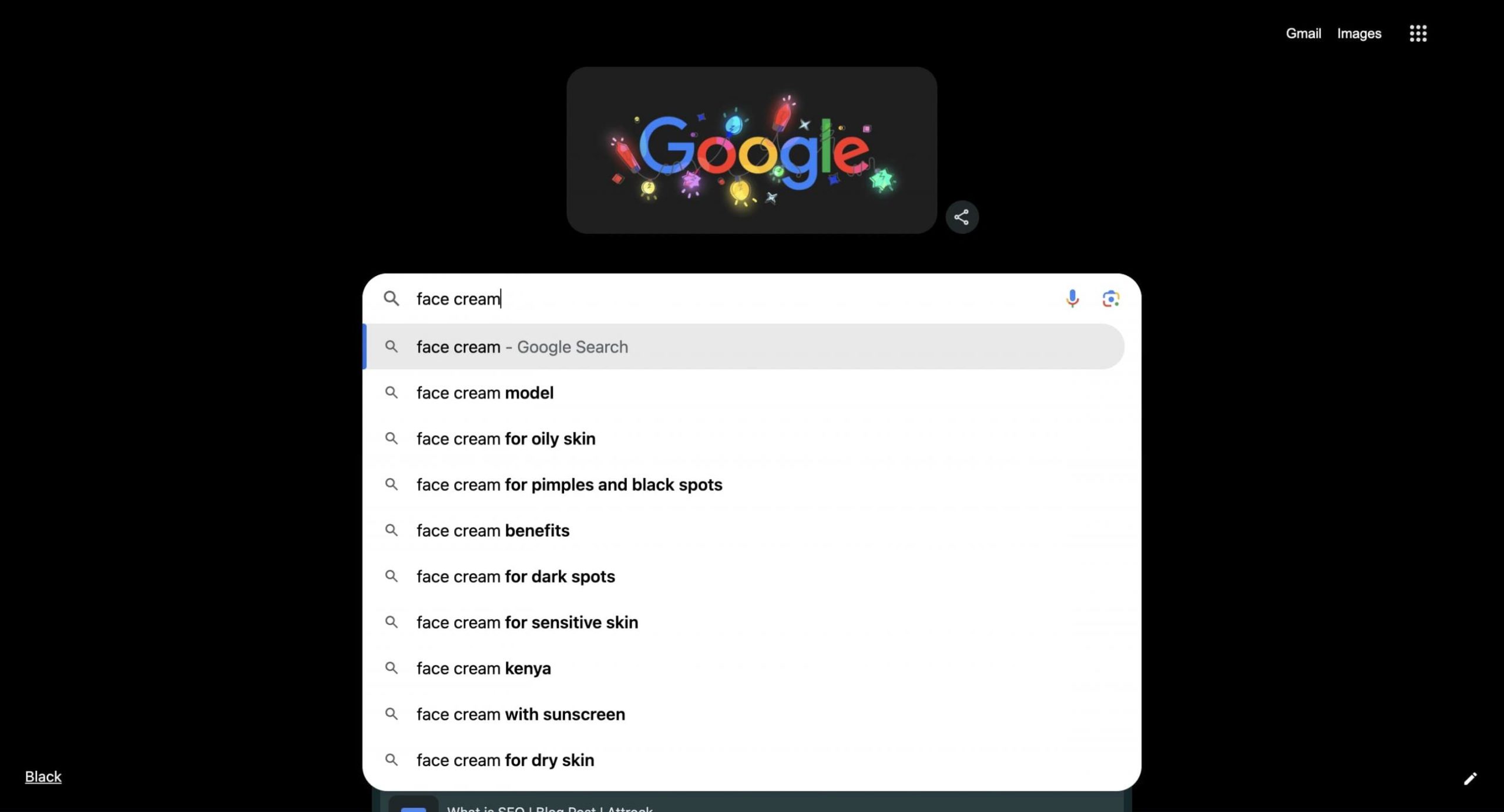 Google autocomplete