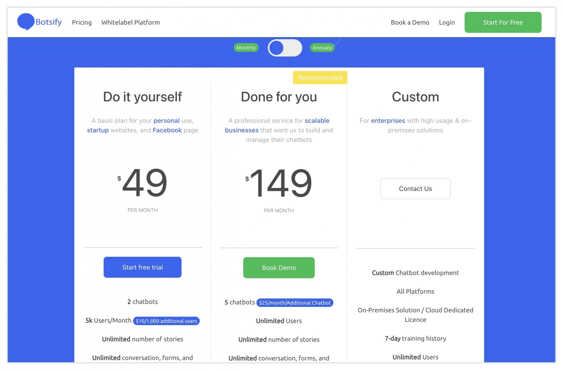 botsify-pricing